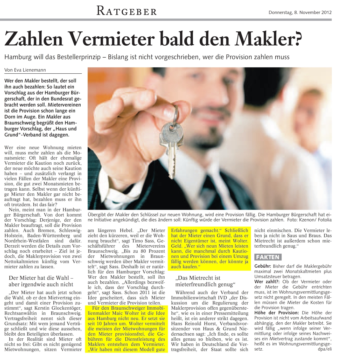 provisionsteilung makler